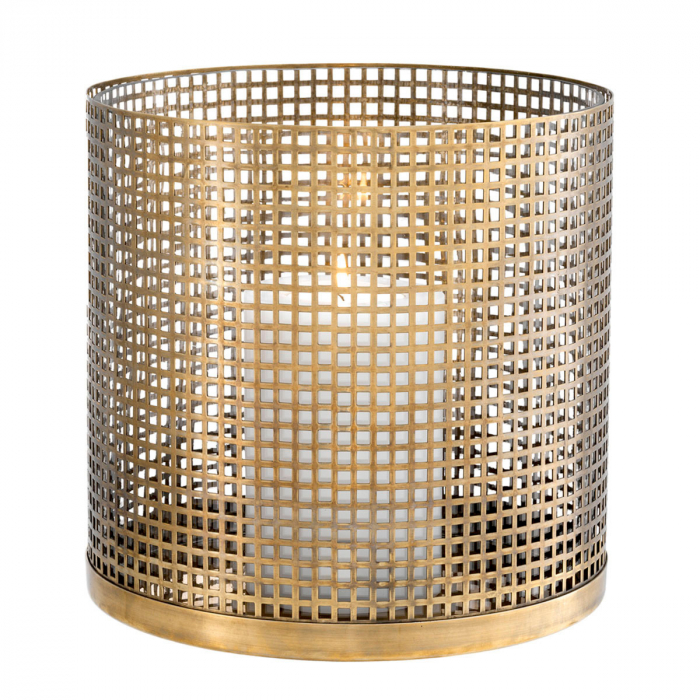 Suport lumanare Hurricane, Sterling, finisaj din alamă vintage , Dims: Ø 25.5 | H. 25 (CM) [1]