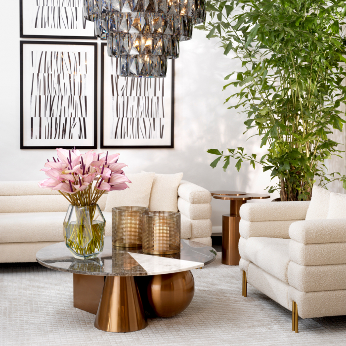 Suport lumanare Hurricane, Sterling, finisaj din alamă vintage , Dims: Ø 25.5 | H. 25 (CM) [2]