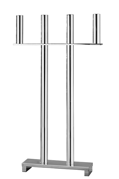 Suport lumanare MEMPHIS, metal placat cu nichel, 47.5 x 83.5 cm [2]