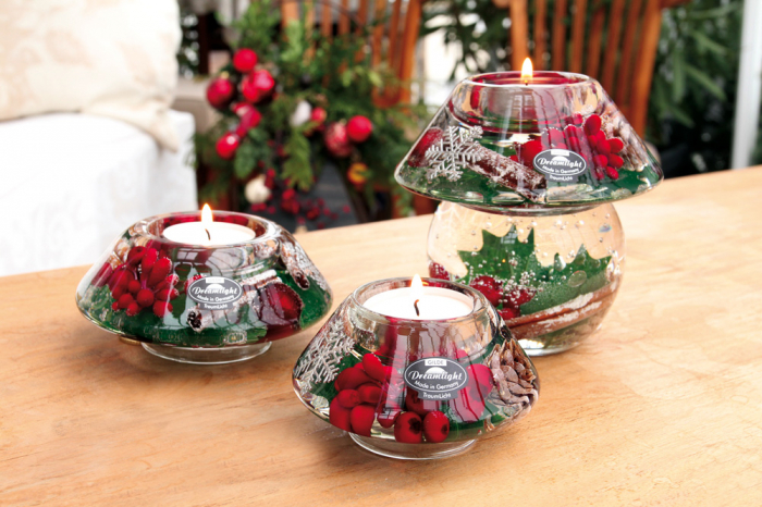 Suport lumanare pastila DREAM-crown, sticla, 11x5 cm [2]