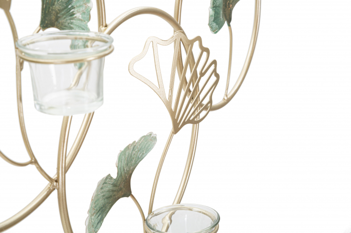 Suport lumanare pentru perete Greenery, Fier/Sticla, Multicolor, 35.5x80x7.5 cm [4]