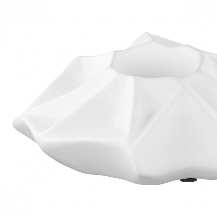 Suport lumanare, Pisa, Ceramica, alb, PU 6, L. 19 cm, L. 19 cm, H. 7 cm [4]