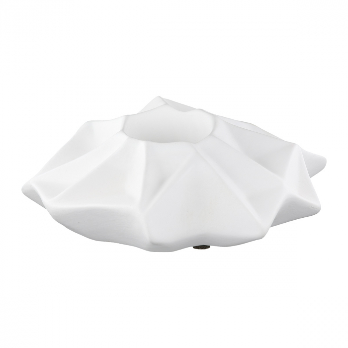 Suport lumanare, Pisa, Ceramica, alb, PU 6, L. 19 cm, L. 19 cm, H. 7 cm [3]