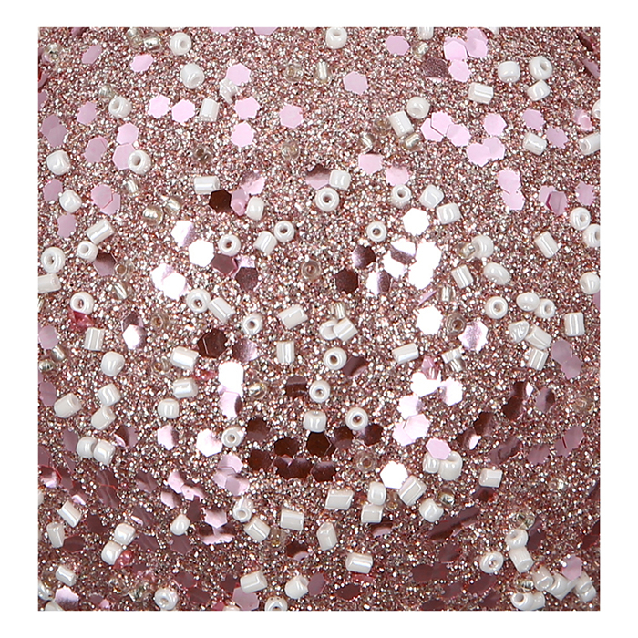 Suport lumanare Rose Nuggets, sticla, roz, 6x8 cm [5]