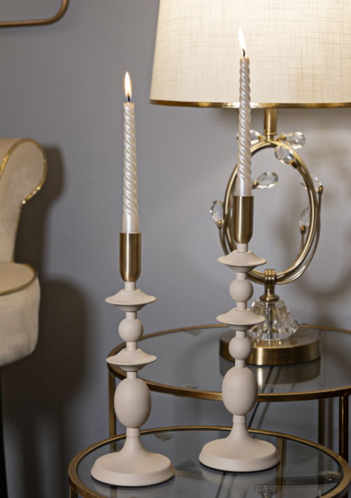 Suport lumanare, Set de 2 buc. Gemini cm ø10x29-10x33 [4]