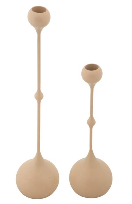 Suport lumanare, Set de 2 buc. Slimmy roz cm ø 8x26-8x37 [2]