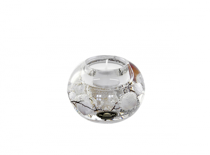 Suport lumanare Smart Natural, sticla, multicolor, 6 cm [2]