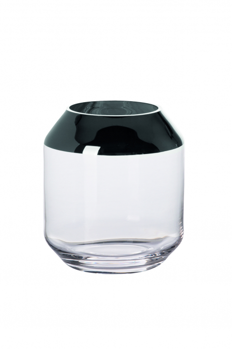 Suport lumanare SMILLA, Sticla, Transparent, 14x12 cm [2]