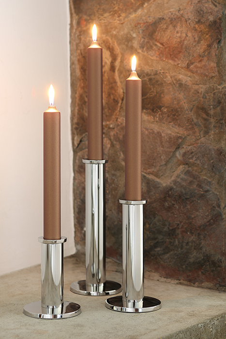 Suport lumanare STRATO, placat cu nichel, 12x10 cm [2]