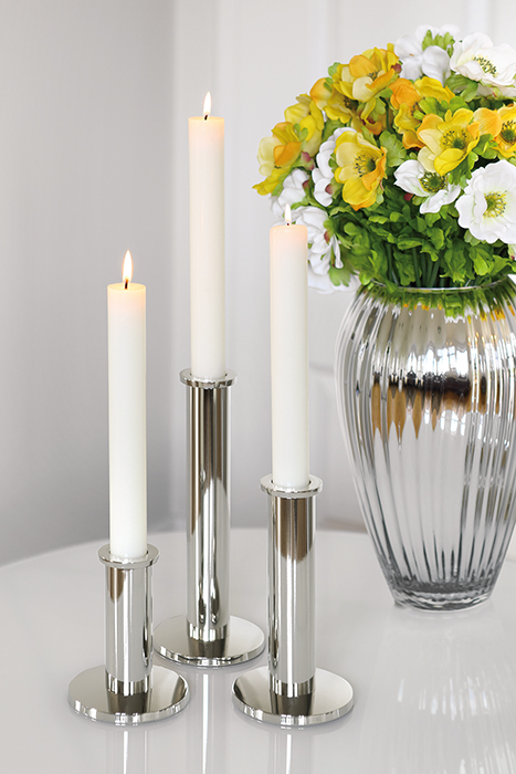 Suport lumanare STRATO, placat cu nichel, 12x10 cm [3]