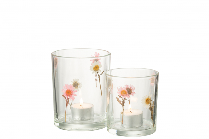 Suport lumanare, Tealight, Peggy, Flori, L, L 10| W 10| H 12.5 cm [4]