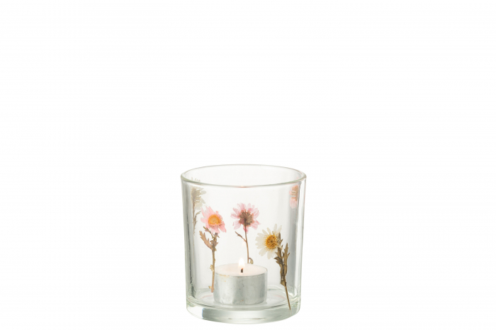 Suport lumanare, Tealight, Peggy, Flori, S, L 9| W 9| H 10 cm [2]