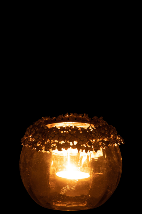 Suport lumânare, Volve Metal/Sticla M [3]