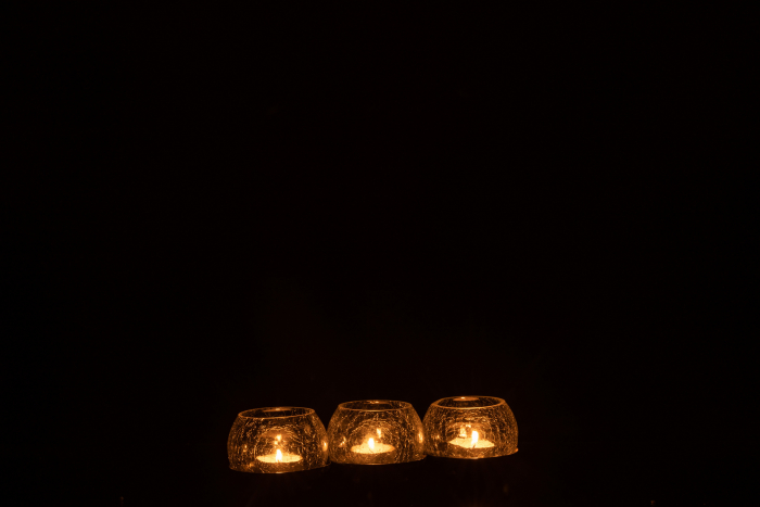 Suport lumanari, Metal, Argintiu, 27x9x7.5 cm [3]