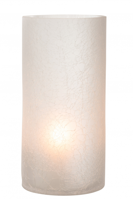 Suport lumanari, Sticla, Alb , 15x15x29.5 cm [2]