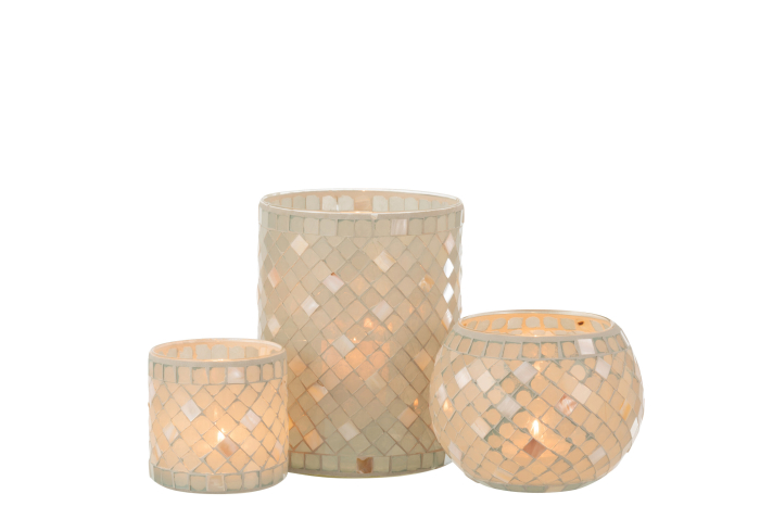 Suport lumanari, Sticla, Verde, 15x15x20.5 cm [6]