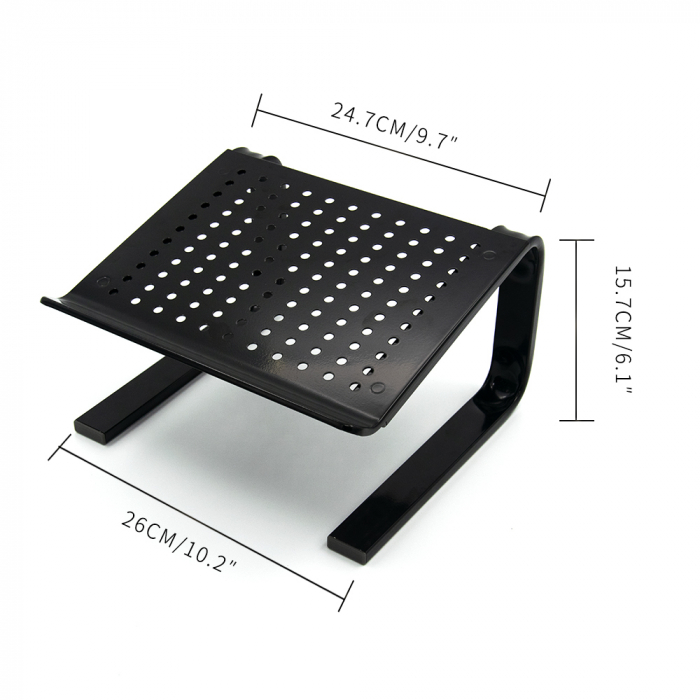 Suport pentru laptop BRO, metal, negru [4]