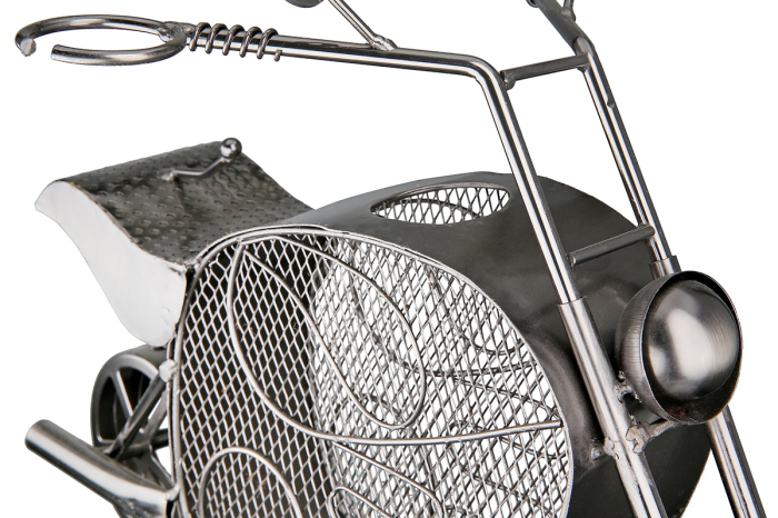 Suport pentru sticle, Motocicleta, "Motorrad", Metal, antracit, PU 2, L. 23 cm, L. 37 cm, H 27 cm [2]
