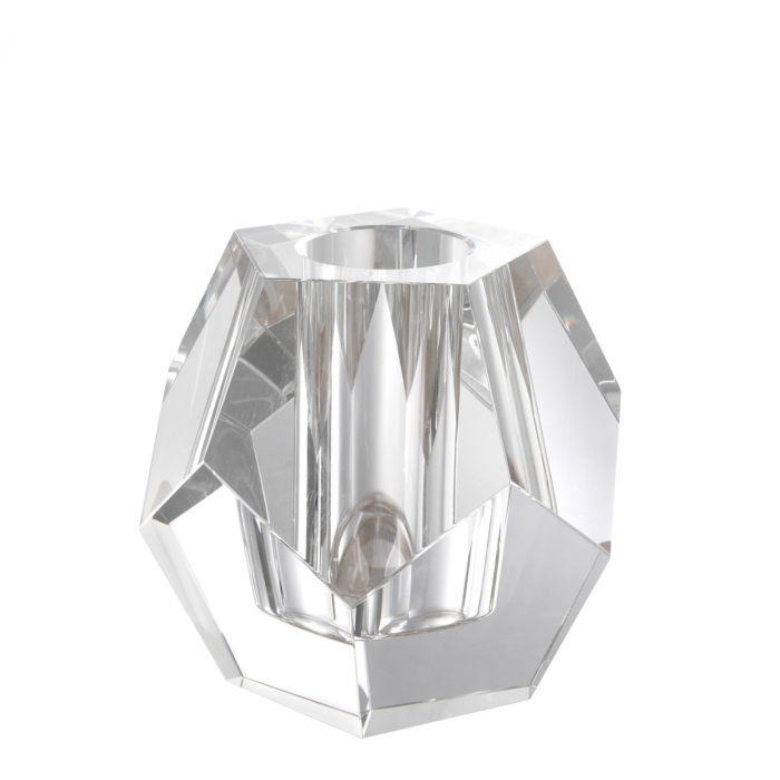 Suport pentru tealight Coquette sticla cristal, Dims: L. 16 | W. 16 | H. 15 (CM) [3]