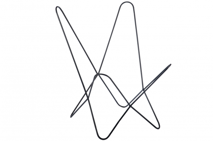 Suport scaun metalic, Metal/Fier, Negru, 72x72x90 cm [2]