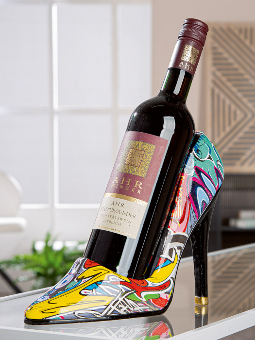 Suport sticle, Toc inalt, Pantofi, Street Art Pumps, Graffiti, Polyresin, multicolor, PU 2, L. 9 cm, L. 23 cm, H. 19 cm [5]