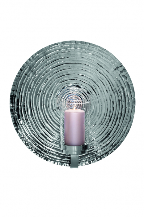 Suport lumanare suspendat AZORA, Otel inoxidabil, Argintiu, 52 cm [2]