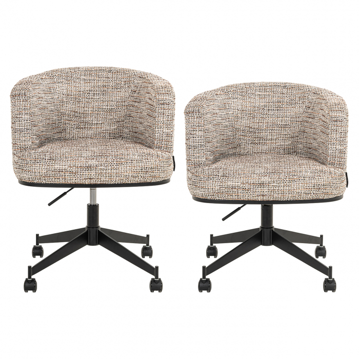 Scaun rotativ Rochenne cu roți (Be Trendy 01 Nature), Dims: 77.0 x 65.0 x 63.0 cm [4]