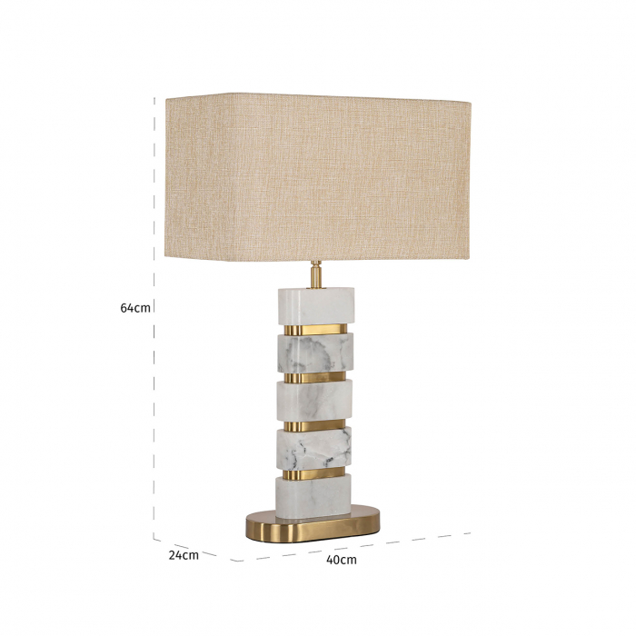 Veioza, Lenore incl. abajur (Gold) [5]