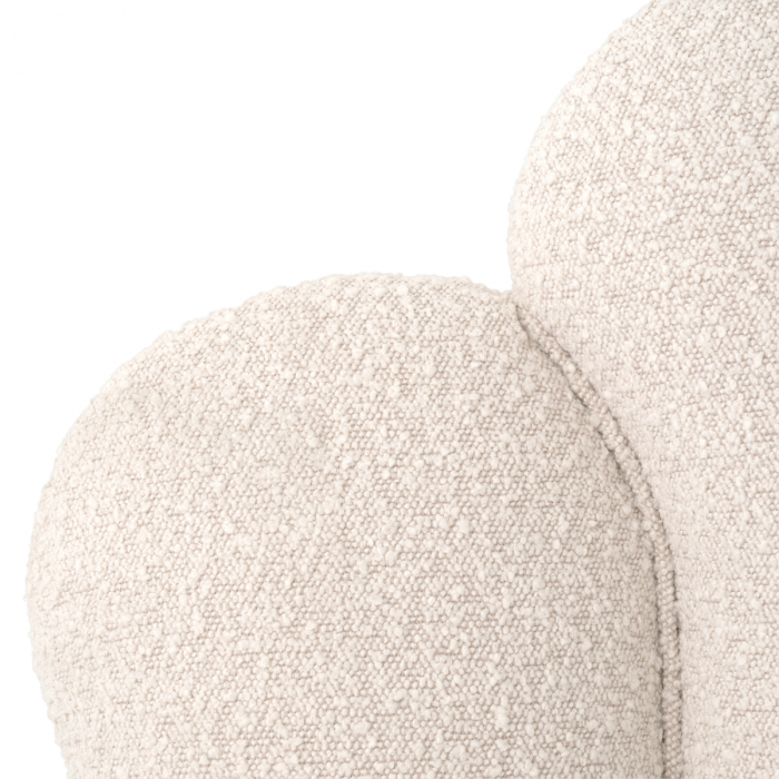 Tăblie Trapez Bouclé crem, Dims: W. 233 | D. 15 | H. 179 (CM) [5]