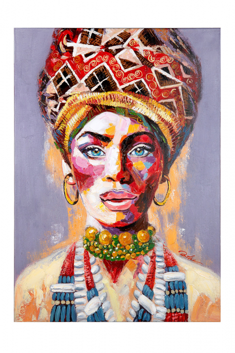 Tablou African Woman Nala, Canvas, Multicolor, 3.5x70x100 cm [2]