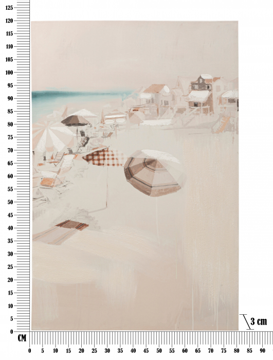 Tablou Beach -B-, Lemn/Canvas, Multicolor, 120x80x3 cm [6]