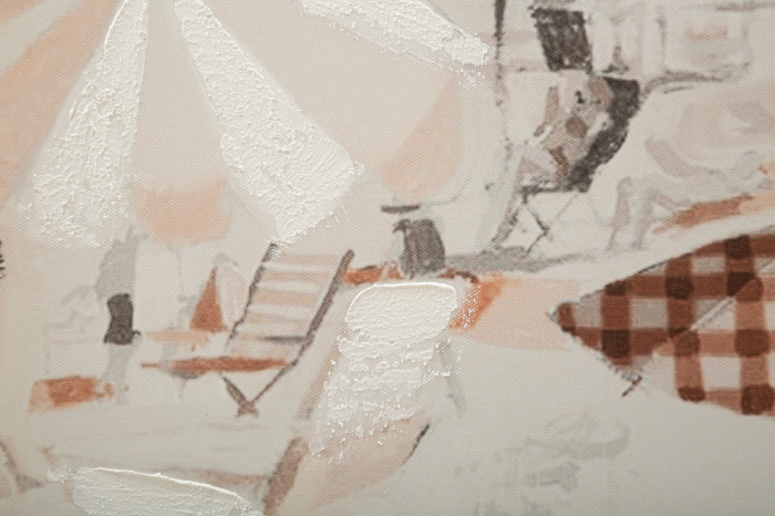 Tablou Beach -B-, Lemn/Canvas, Multicolor, 120x80x3 cm [3]