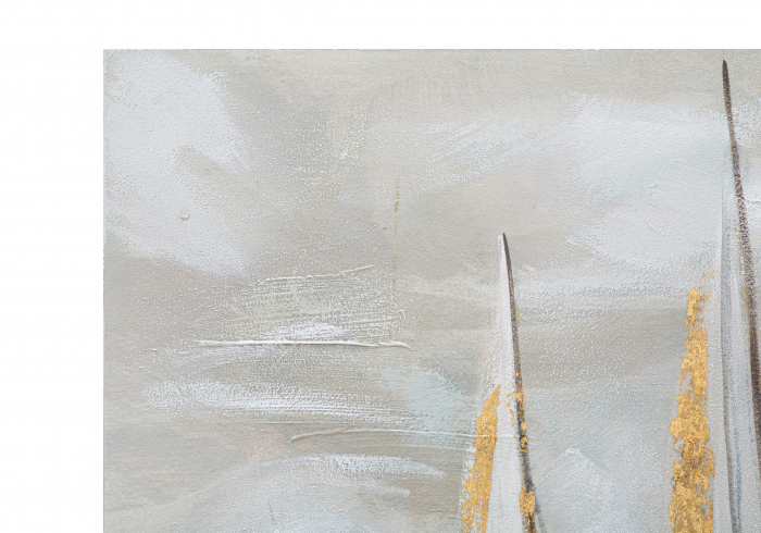 Tablou Boat, lemn de pin/panza, multicolor, 100X2.8X80 cm [7]