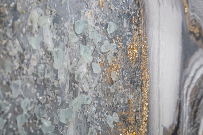 Tablou Cave, lemn de pin/panza, multicolor, 120X3.8X60 cm [5]