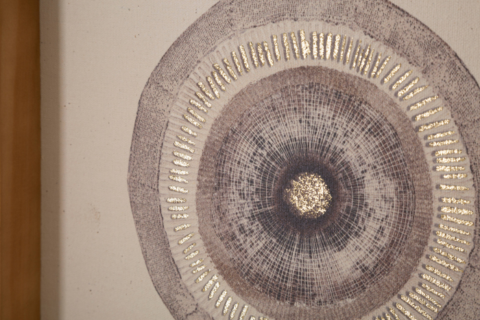 Tablou CIRCLY WITH APPLICATION CIRCLY, Maro, Lemn/Canvas, 60x45x3.2 cm [3]