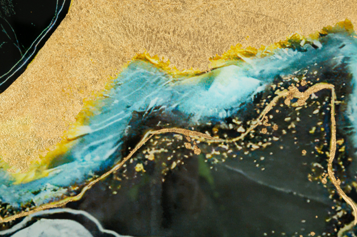 Tablou Darky, Sticla/Aluminiu/Hartie, Multicolor, 90x60x3.5 cm [4]