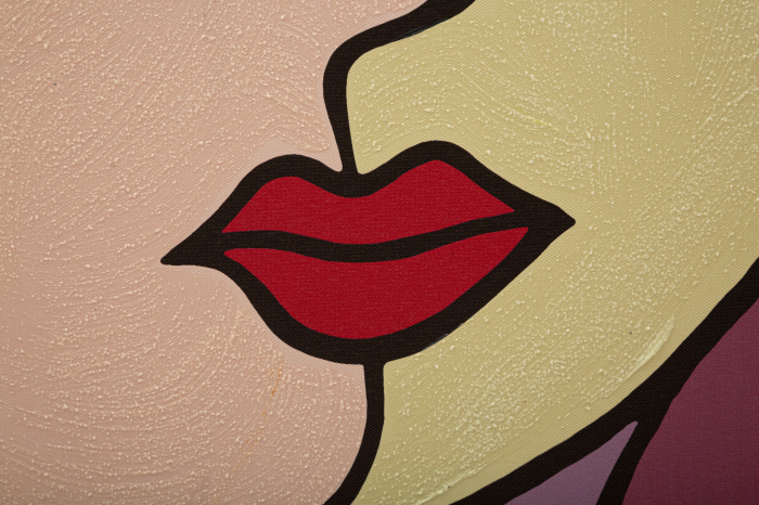 Tablou Double Face Large -A-, Lemn/Canvas, Multicolor, 120x80x3 cm [3]