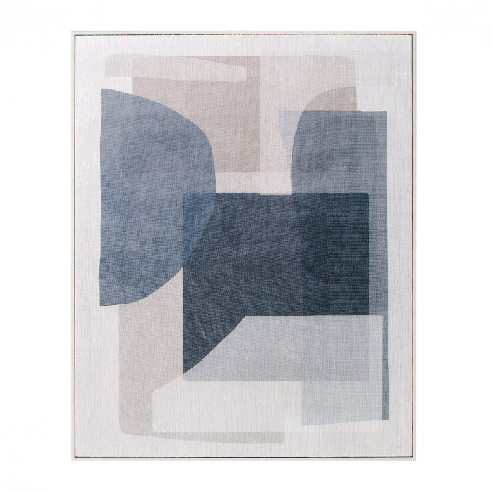 Tablou, dreptunghiular, Breakage, Pânză, Sintetică, albastru, alb, PU 1, L. 4 cm, L. 82 cm, H. 102 cm [3]