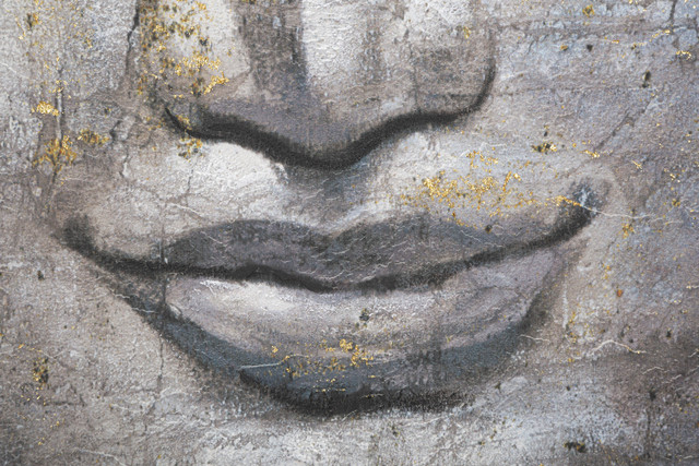 Tablou Face Buddha Light - A-, Lemn/Canvas, Multicolor, 120x80x3 cm [6]