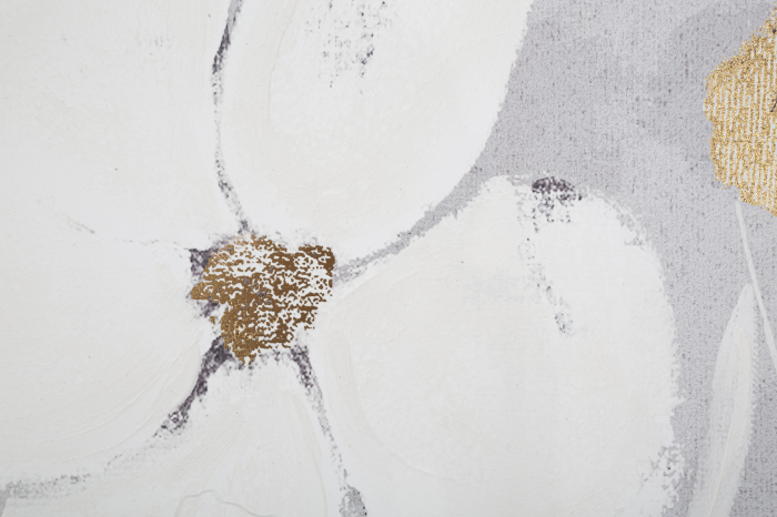 Tablou Flowery, Lemn/Canvas, Multicolor, 120x80x3 cm [4]