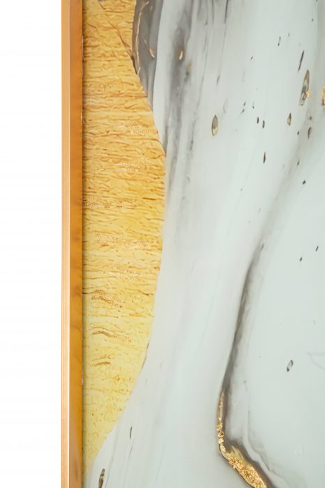 Tablou Ghostly, Sticla/Aluminiu/Hartie, Multicolor, 120x80x3.5 cm [2]