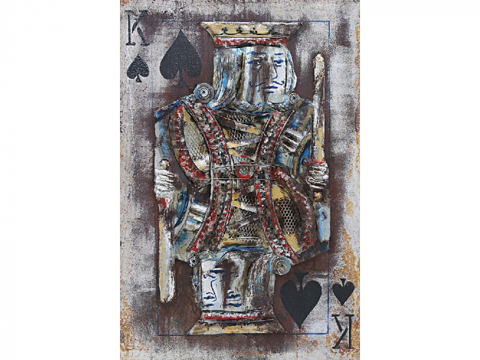 Tablou king of spades, metalic [2]