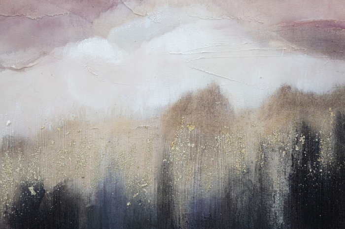 Tablou Mountain, lemn de pin/panza, multicolor, 80X2.7X60 cm [6]