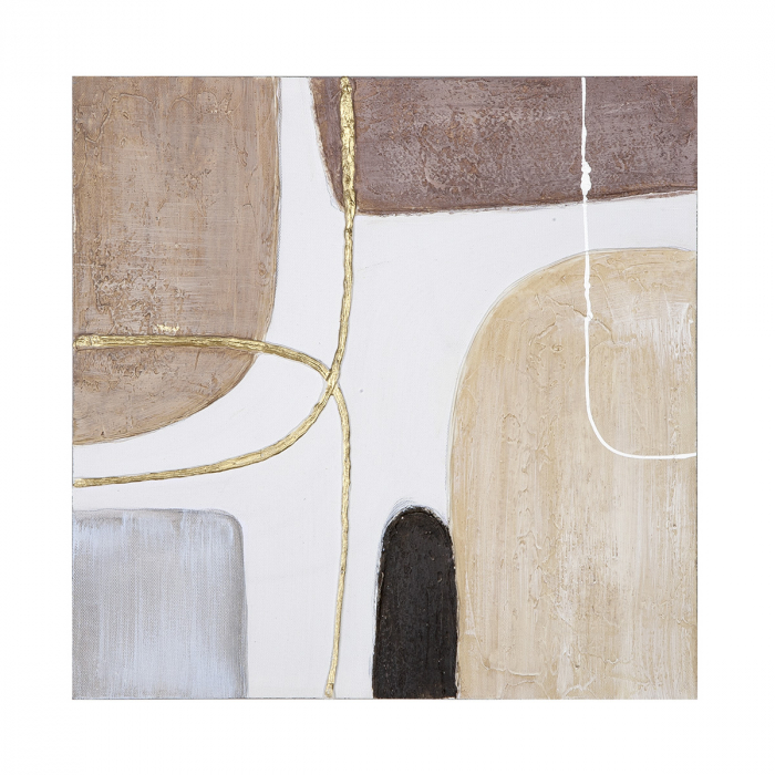 Tablou, pătrat, Doro, Pânză, alb, PU 6, 2 buc. asortate, L. 2,5 cm, L. 40 cm, H. 40 cm [2]