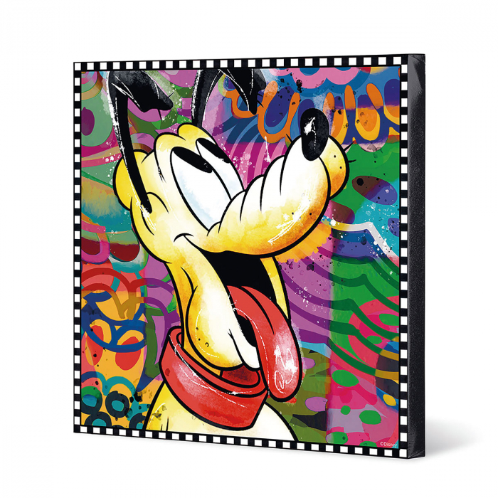 Tablou, pătrat, Pluto, Pânză, Lemn, multicolor, PU 1, L. 3,8 cm, L. 70 cm, H. 70 cm [2]