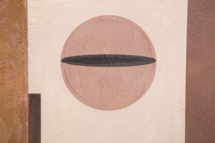 Tablou pictat manual Ethnic Face, Lemn/Canvas, Multicolor, 80x60x2.7 cm [2]