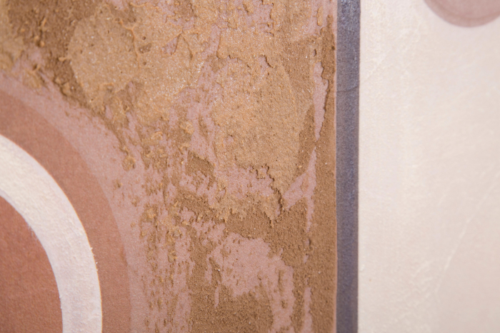 Tablou pictat manual Ethnic Face, Lemn/Canvas, Multicolor, 80x60x2.7 cm [3]