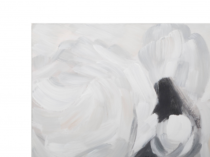 Tablou pictat manual Flower - A -, Lemn/Canvas, Multicolor, 90x90x3.7 cm [5]