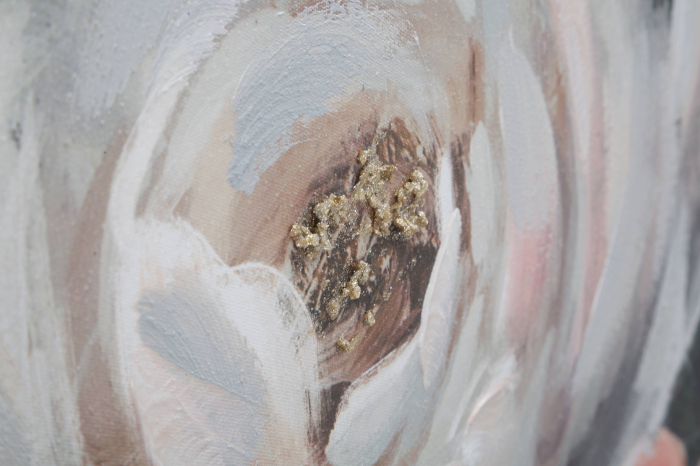 Tablou pictat manual Flowy - B -, Lemn/Canvas, Multicolor, 60x120x3.7 cm [2]