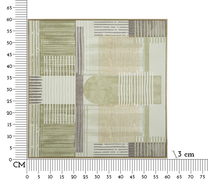 Tablou pictat pe pânza cu Rama, de lemn -a- 60x3x60 cm [7]